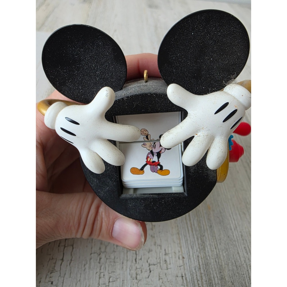 hallmark it was all started mouse AS IS Mickey Rolodex magician ornament xmas‎